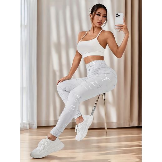 Generic Legging de Sport Femme Taille Haute – Effet Push-Up, Confort Stretch, Idéal Yoga, Running & Fitness