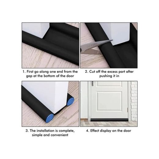Generic Bande Joint Sous Bas Porte Fenetre, Tapis Anti insectes Poussiere Souris Cafard - image 3