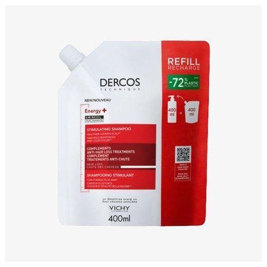 Vichy DERCOS SHAMPOOING ÉCO RECHARGE ÉNERGISANT ANTI-CHUTE 400 ml