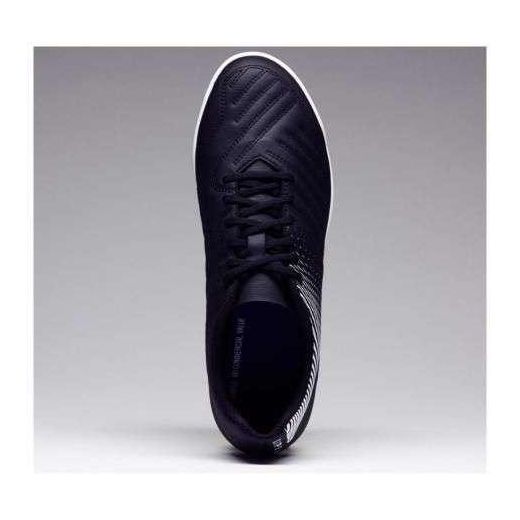 Kipsta Chaussure de football adulte terrain  100 NOIR blanche - image 3