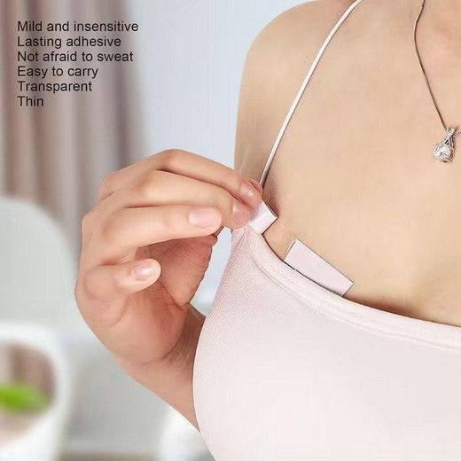 Generic Ruban adhesif double face invisible pour vêtements, Bande de couture anti-ecartement pour chemise et robe, Adhesif corporel hypoallergenique transparent, Tape anti-lumiere securite mode, Lot de bandes de mode (205 caractères - image 2