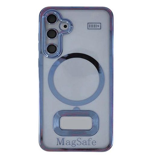 Generic Pochette silicone magsafe pour Samsung Galaxy A25 5G bleu - image 3
