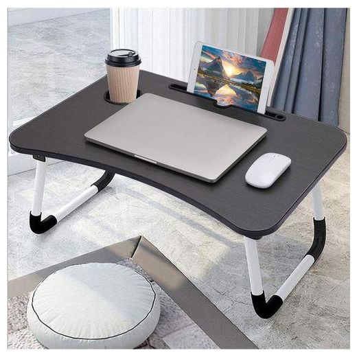 Generic Table de lit Portable pliable d'ordinateur multifonctionnel Réglable Support PC - image 2