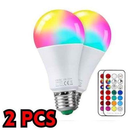 Generic 2 Lampe LED RGB avec télécommande – Ambiance lumineuse
