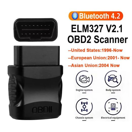 Generic Outil de Diagnostic Auto Sans Fil – ELM327 OBDII Bluetooth, Lecture & Effacement d’Erreurs - image 2