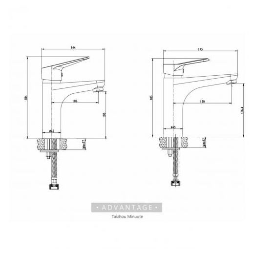 Generic Robinet Mitigeur Lavabo pour salle de bain;mitigeur vasque - image 4