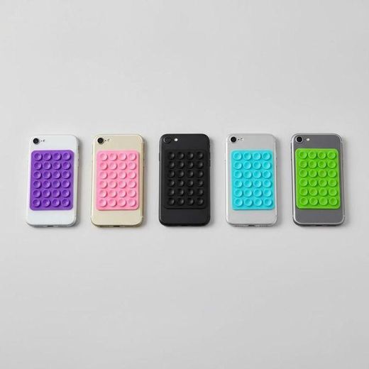 Generic Support Ventouse Adhésif en Silicone pour Smartphone, 1 Pièce – Fixation Universelle (Couleur Aléatoire) - image 4