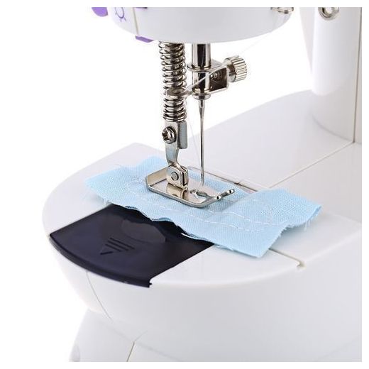 Generic Mini Sewing Machine Double Speed Automatic Thread With Light-White - image 2