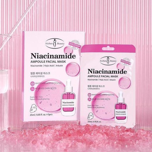 Aichun Beauty 5 Masques Visage à la Niacinamide – Soin Éclat & Unifiant - image 3