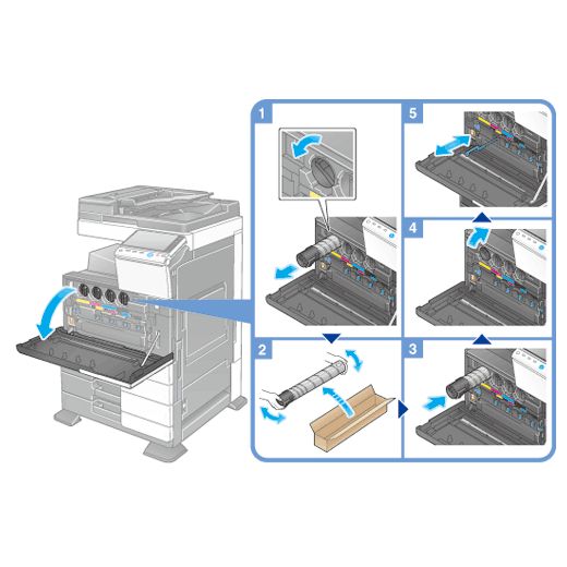 Generic TN321 Toner Compatible avec KONICA MINOLTA C224 C284 C364 NOIR 27 000 pages - image 3