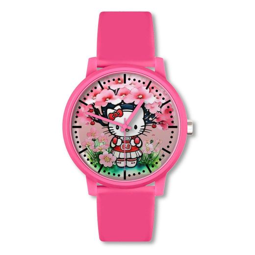 Generic Hello Kitty And Sakura Tree - Montre À Quartz Watch