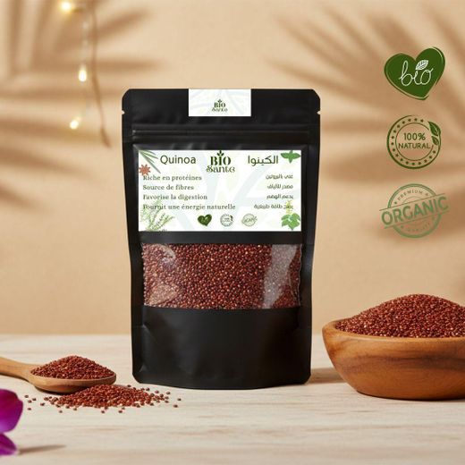 BIO SANTE Grains de quinoa rouge cuisine naturelle 50g