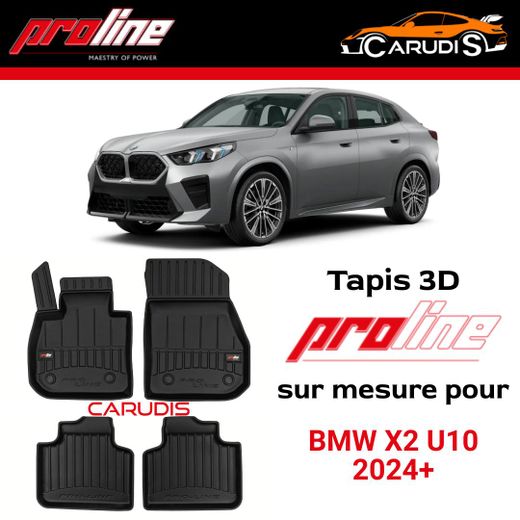 Proline Tapis 3D de luxe BMW X2 U10 sur mesure exacte sans odeur imperméable