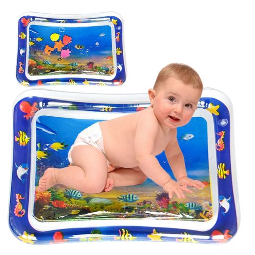 Generic Tapis de jeu aquatique pour bébé 65x65 cm avec motifs colorés - Stimule développement dès 3 mois