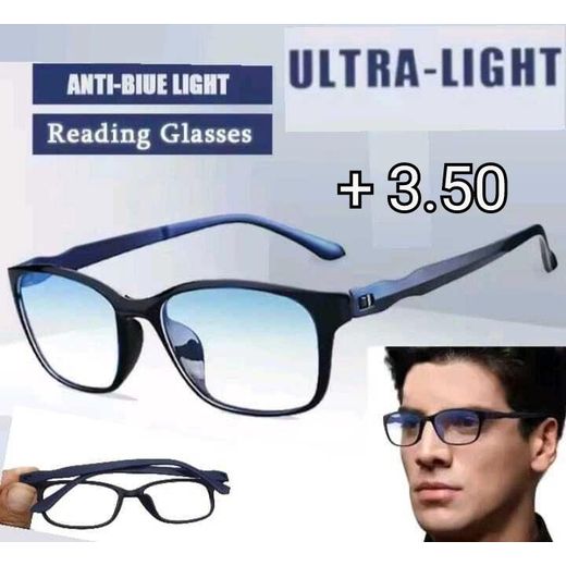 Generic Lunettes de Lecture Anti Lumière Bleue Ultra Légères-pour homme et femme-boîte+chiffon offert (+3.50 )