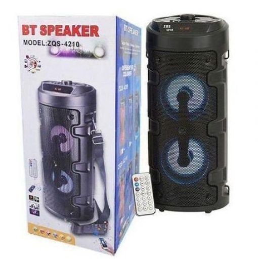 Generic Speaker Haut parleur Super Bass Bluetooth ZQS4210 LED-Karoke avec télécommande - image 4