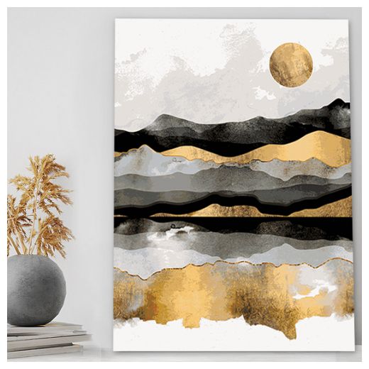 Generic tableaux maison bureau lune art mural 50/ 70  impression sur toile - image 2