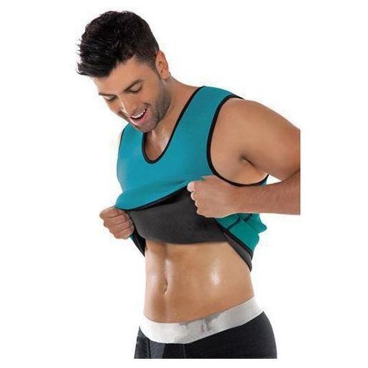 Generic Gilet zippé de sudation pour homme, spandex extensible pour sport, gym et fitness - image 3