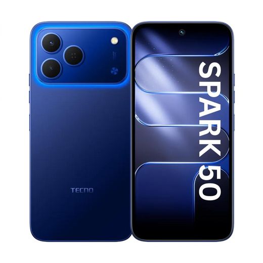 Tecno Spark 50 NFC - 6,7'' IPS LCD 120Hz - (128Go / RAM 4GB jusqu'à 12 Go) 7000MAh - Halo Blue