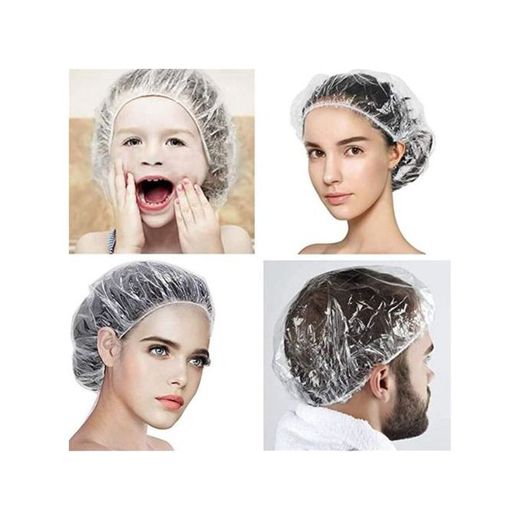 Generic 100 pièces Bonnet de bain élastique jetable - image 2