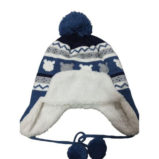 Generic bonnet d'hiver pour enfants, bonnet bébé chapeau avec oreillettes+ Cache colle - image 2