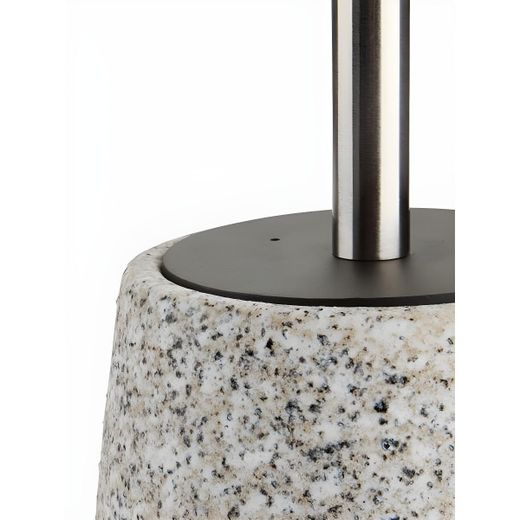 Generic Brosse WC - Effet Terrazzo & Acier Inoxydable - Design Moderne pour Salle de Bain - Beige/Gris - image 3