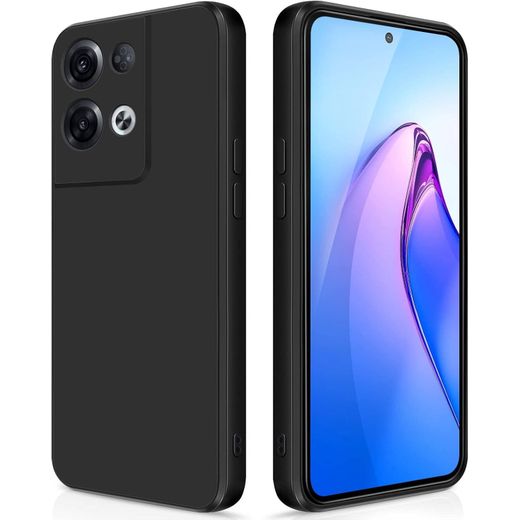 Generic Couqe silicone noir pour Oppo Reno8 Pro 5G