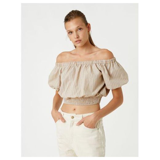 Koton Blouse À Manches Courtes Femme - Rouge - image 2