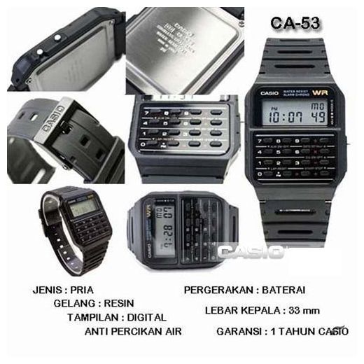 Casio Montre électronique unisex homme CA-53W-1Z - Avec calculatrice - image 4