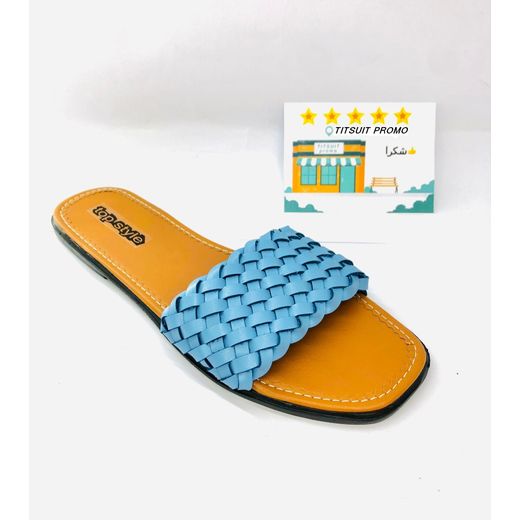 Generic Sandale femme chic marocain   Tendance 2021 - Bleu