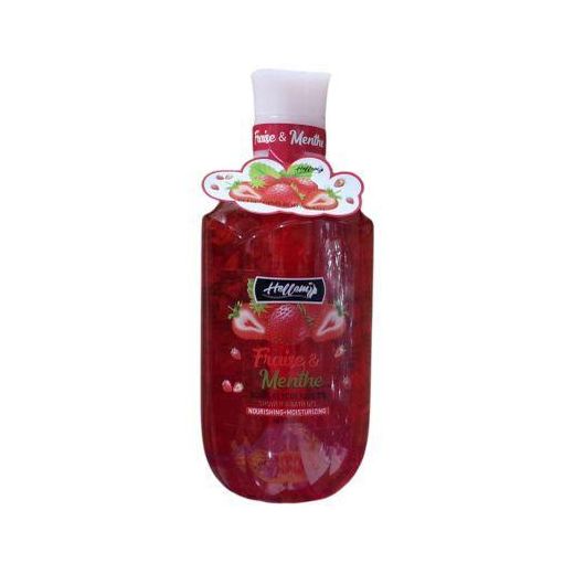 Hellem  Gel Douche & Bain 500ml « Fraise & Menthe » à l'Acide Glycolique (Nourrissant & Hydratant)