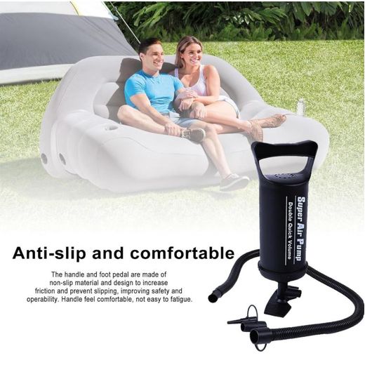Generic Pompe à air pour bouée, Kit de pompe à main,Gonfleur Rapide pour Matelas, Piscines et Jouets - image 2