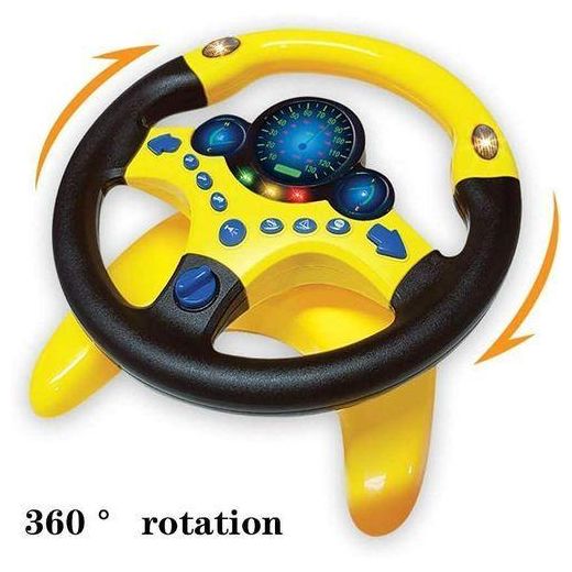 Generic Volant Jouet Enfant avec Lumières LED et Sons Réalistes – Tableau de Bord Interactif pour Apprentissage Ludique - image 3