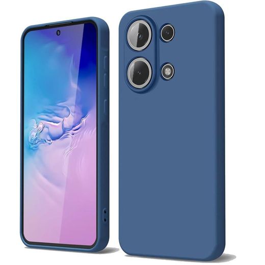 Pochette pour Xiaomi Redmi Note 13 Pro 4G / Poco M6 Pro 4G en Liquide bleu - Housse de protection en silicone TPU flexible