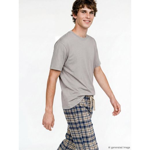 LC Waikiki Haut de pyjama pour homme à manches courtes à col rond