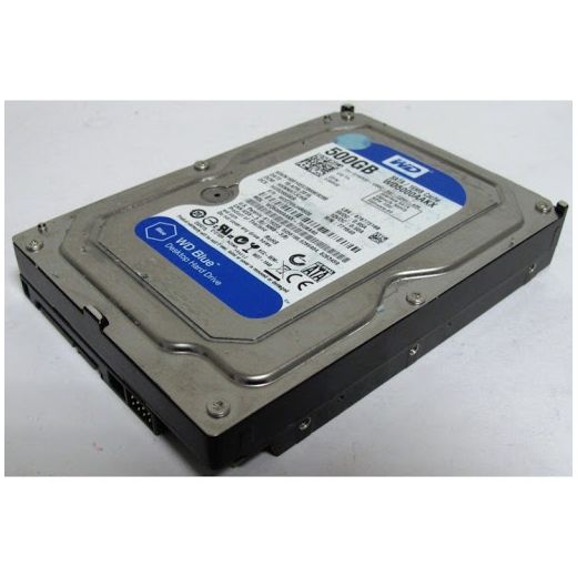 Western Digital Disque Dur Interne SATA HDD 3.5" Pour PC Gamer , Bureau, DVR XVR ...  500 GB