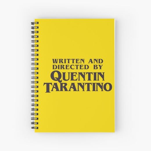 Written and Directed by Quentin Tarantino Spiral Notebook Bloc note