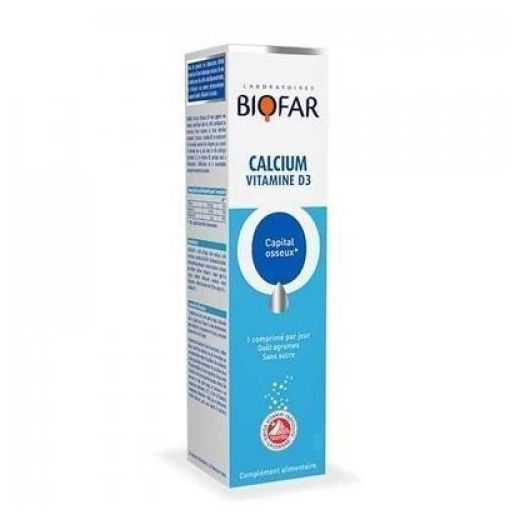 Biofar  Calcium vitamine D3 20Comprimés - image 2