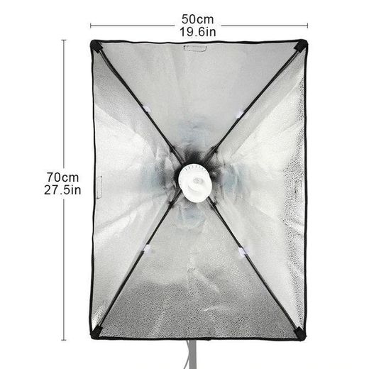Generic Kit d'Éclairage Studio Softbox Rectangulaire avec Trépied & Ampoule – Éclairage Continu pour Photographie, Vidéo & Streaming - image 4