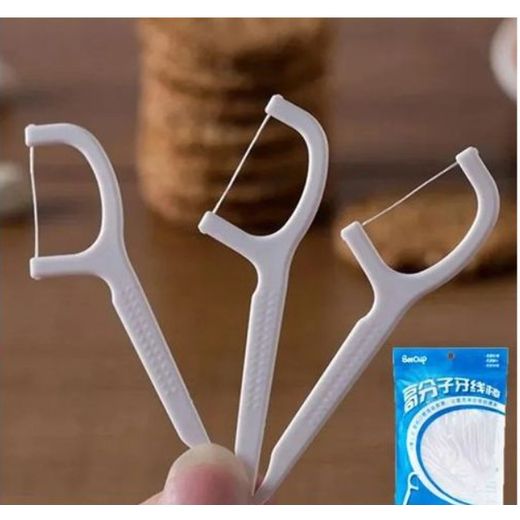 Generic Lot de 150 bâtonnets de soie dentaire – Cure-dents avec fil dentaire, doux pour les gencives, hygiène bucco-dentaire, compact et pratique pour un nettoyage professionnel - image 4