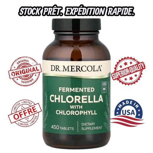 DR. MERCOLA Chlorella with Chlorophyll, (Chlorelle) 450 Tablets