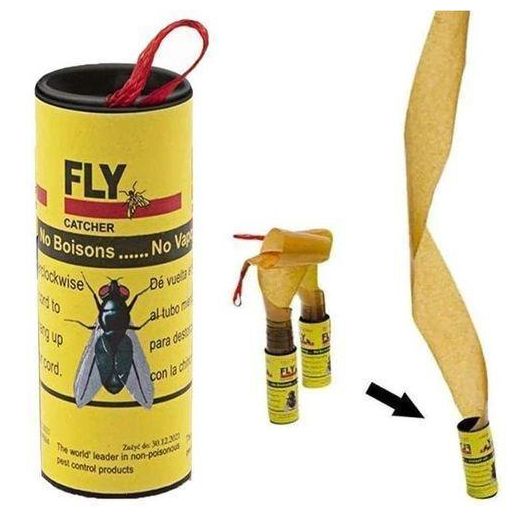 Generic Lot de 12 Rubans Attrape-Mouches – Piège Collant Anti-Mouches & Insectes Volants – Efficace & Sans Produits Chimiques - image 4