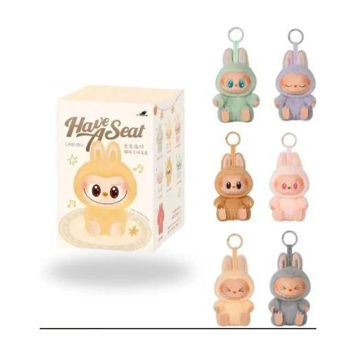 Generic Peluche surprise Labubu  Have A Seat  de Pop Mart, DE HAUTE QUALITE - image 3