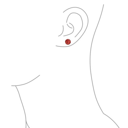 Generic أقراط رومانسية حجر الراين فلاش للنساء هدية كريستال - image 4