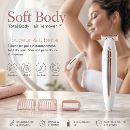 Generic Épilateur Électrique Rechargeable Femme – Rasoir Sans Fil de Précision pour Corps, Aisselles, Maillot et Jambes, Soin Doux des Zones Sensibles