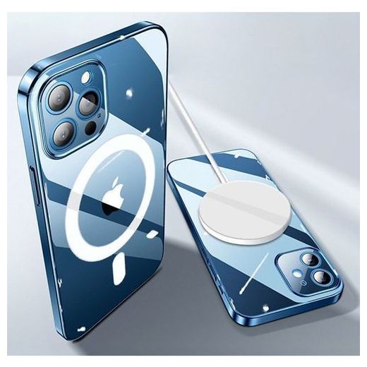 pochette en silicone avec pour iPhone 14 pro,  MagSafe Haute Gamme transparent