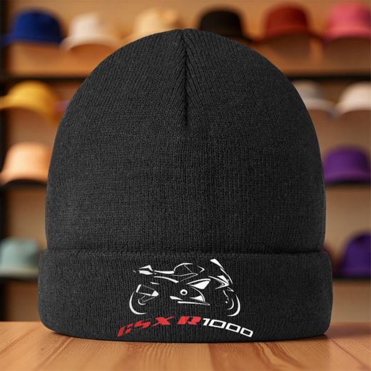 Bonnet de modèle de voiture de Formule 1 2025 - Chapeau d'hiver chaud et doux avec logo à rayures rouges et blanches, plusieurs couleurs, ajustement universel pour le jogging, la randonnée, les vêtements de rue, le pique-nique - Idée de cadeau de Noël