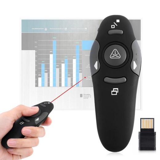 Generic Pointeur Laser Sans Fil 2.4GHz – Télécommande de Présentation USB Plug & Play