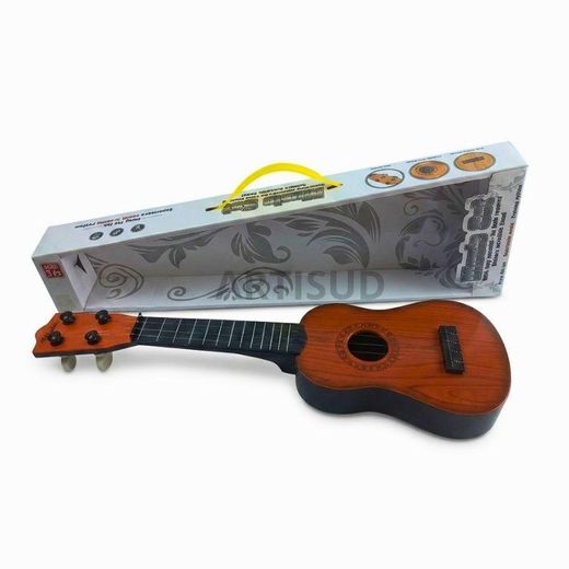 Generic Ukulélé Jouet pour Enfant Guitare Acoustique Miniature de Musique Instrument Éducatif d'Éveil Musical Précoce Apprentissage Rythmique Ludique Design Classique Corps Léger pour Garçon et Fille Développement Créatif et Sensoriel Initiation Musicale Jouet - image 3