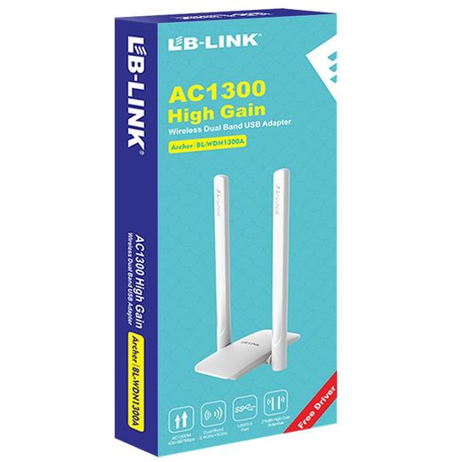 Lb Link Archer BL-WDN1300A Adapter WIFI AC1300M à gain élevé dual Band 2.4G 5G